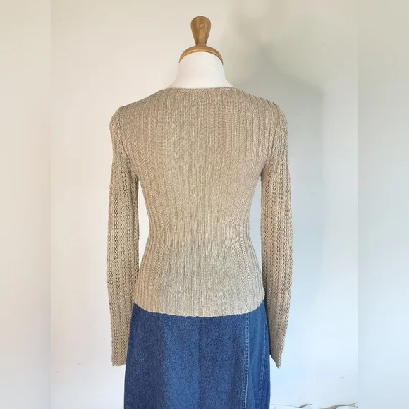 90s Crochet Knit Top - Picture 4 of 5